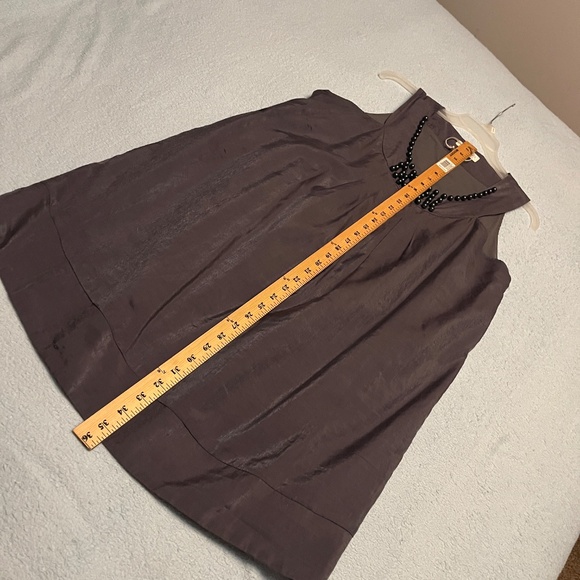 Maternity: Shimmering Gray /grey with Beaded Detail - Picture 9 of 10